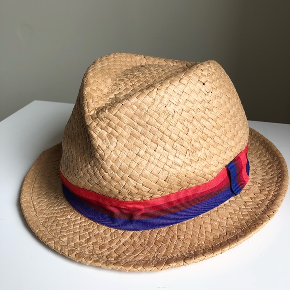 3/$30💚Smart Set tan paper straw fedora hat womens - Picture 4 of 9